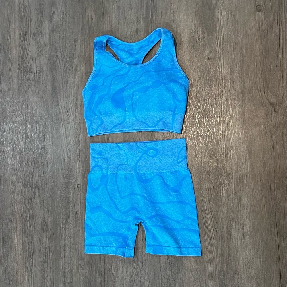 Women’s Electric Blue Workout Set